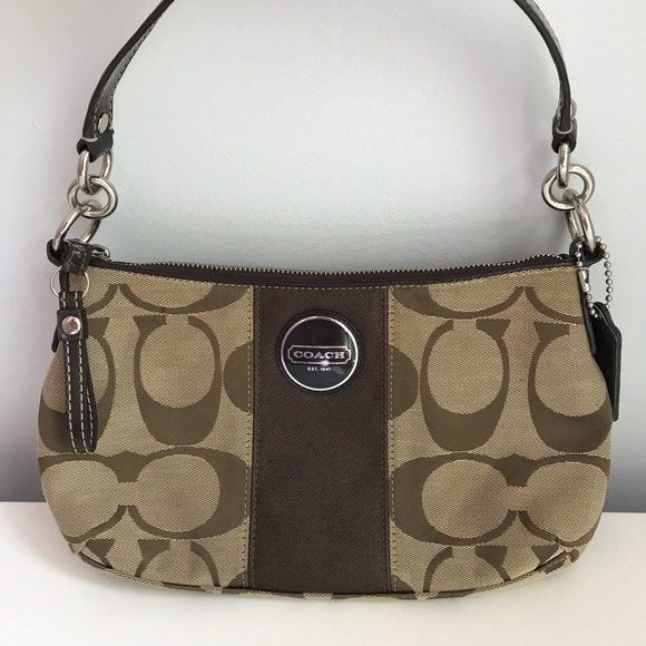 Coach Handbags - Coach Signature Shoulder Bag - Brown